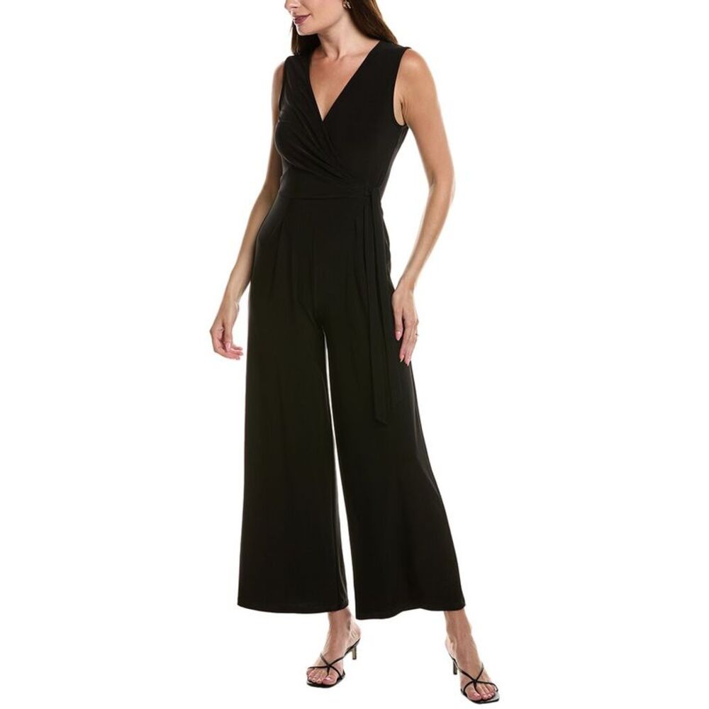 Anne Klein Womens  Classic Jumpsuit, Black